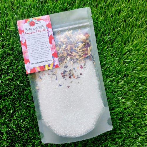 *CLEARANCE* Botanical Salt Soak in recyclable bag 250g FRANGIPANI LILLY PILLY (FO)