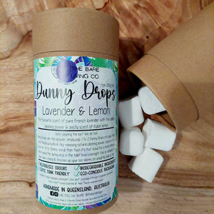 Australian made Dunny Drops in Biodegradable Cylinder - **14pk** Toilet fizzies. Toilet bombs.