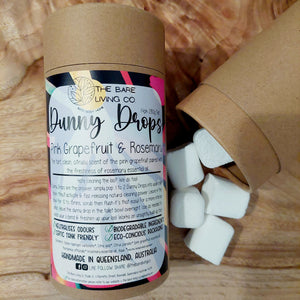 Australian made Dunny Drops in Biodegradable Cylinder - **14pk** Toilet fizzies. Toilet bombs.