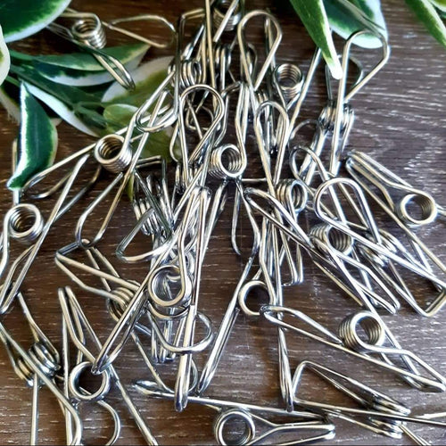 ***CLEARANCE*** Stainless Steel Clothing Pegs - Set of 24 (3 packs left!)